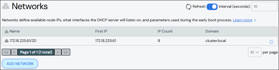 Networks Page